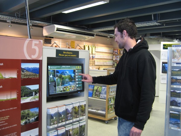 Senior Web Developer at Headquarters Fraser Campbell demonstrates how to use the new LiveTouch technology